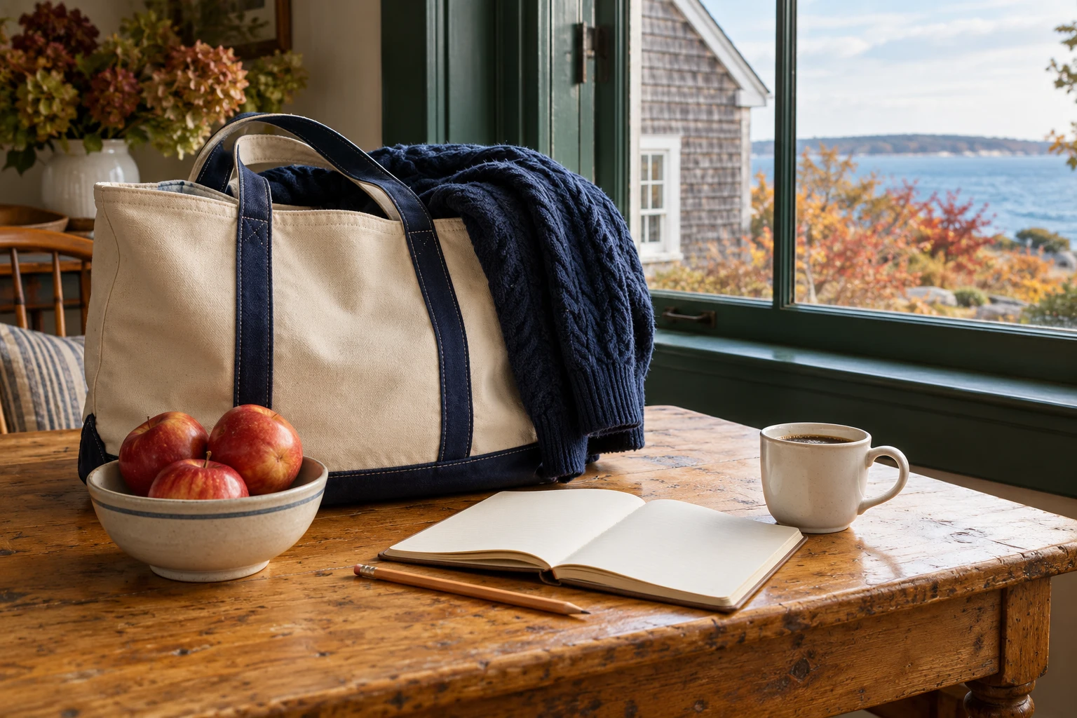 New England still-life illustration.